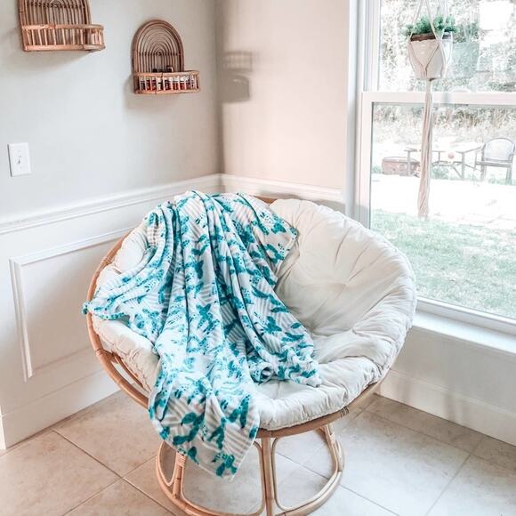 New plush oversized cactus throw blanket boho plant lover - Picture 3 of 3